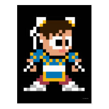 8-Bit Chun-Li Postcards