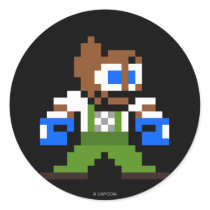 8-Bit Dudley Round Stickers