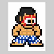8-Bit E. Honda postcards
