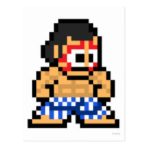 8-Bit E. Honda Post Card