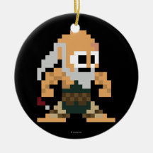 8-Bit Gouken Christmas Tree Ornament