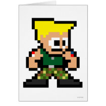 8-Bit Guile Greeting Card