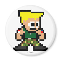 8-Bit Guile Fridge Magnets
