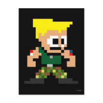 8-Bit Guile Postcard