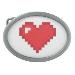 8 Bit Heart Belt Buckle
