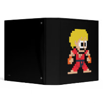 8-Bit Ken 3 Ring Binders