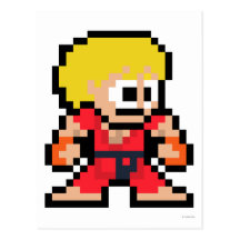 8-Bit Ken Postcards