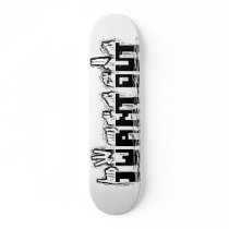 8 Bit Logo Skateboard