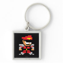 8-Bit M. Bison Keychains