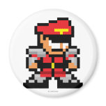 8-Bit M. Bison Refrigerator Magnet