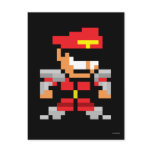 8-Bit M. Bison Postcard