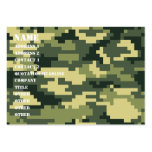 8 Bit Pixel Woodland Camouflage Business Card Templates