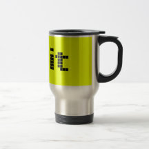 8 Bit Pixelated Yellow/Black Coffee Mugs