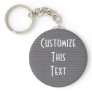 8-Bit Retro Brick, Grey Key Chains
