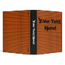 8-Bit Retro Brick, Orange Binder