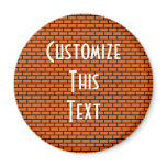 8-Bit Retro Brick, Orange magnets