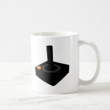 8-bit retro gaming joystick coffee mugs