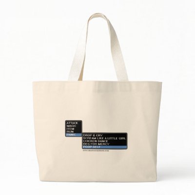 8 Bit RPG Battle Menu Bags by thefrozenduck