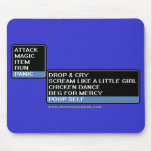 8 Bit RPG Battle Menu Mouse Mat