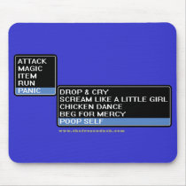 8 Bit RPG Battle Menu Mouse Mat