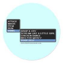 8 Bit RPG Battle Menu Stickers