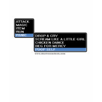 8 Bit RPG Battle Menu t-shirts by thefrozenduck 8 Bit RPG Battle Menu t-shirts