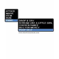8 Bit RPG Battle Menu t-shirts by thefrozenduck 8 Bit RPG Battle Menu t-shirts