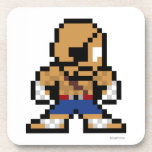 8-Bit Sagat Drink Coaster