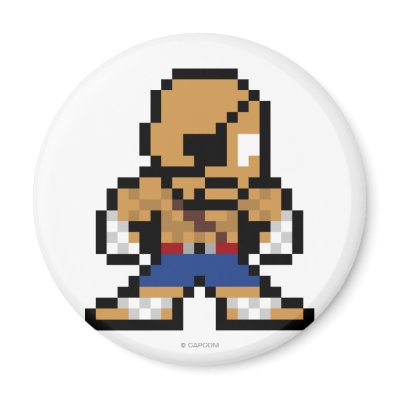 8-Bit Sagat Magnets by streetfighter