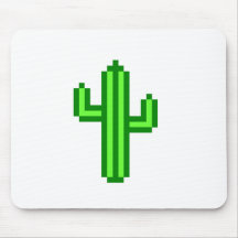 8-bit Saguaro Cactus Mouse Pads