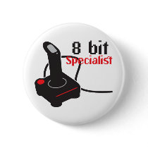 8 Bit Specialist Pinback Buttons
