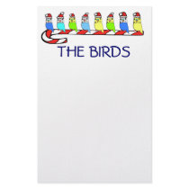 8 Budgies stationery