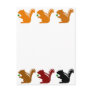 8 chipmunks (Brown) Postcard