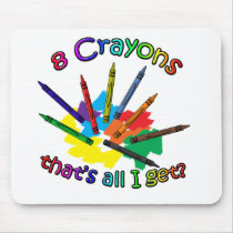 8 Crayons mousepads