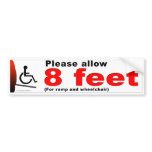 8 Feet Bumper Stickers