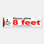 8 Feet Bumper Stickers
