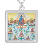8 la medicina Buddhas - amos curativos - cuadrado Grimpolas Personalizadas
