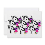 8 Maids Milking Custom Invites