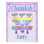 8 Nights Menorah Chanukah Party Invitations