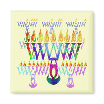 8 Nights Menorah Magnets