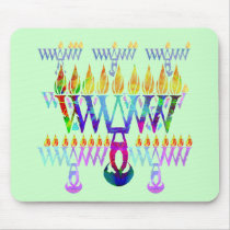 8 Nights Menorah Mousepad