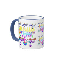 8 Nights Menorah Mugs
