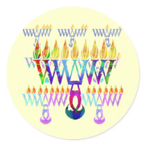 8 Nights Menorah Stickers stickers