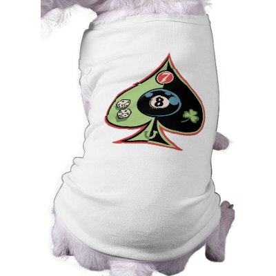 8 of Spades Dog Clothes by vicevoices