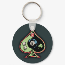 8 of Spades keychains by vicevoices 8 of Spades keychains