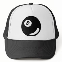 8 pool billiard ball black billiards mesh hats