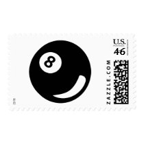 8 pool billiard ball black billiards postage