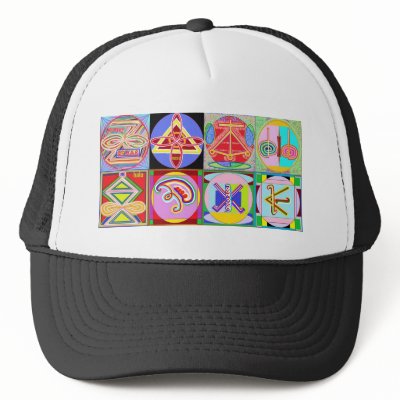 8 PURE Karuna REIKI Signs by Navin Joshi Hat by doonagiri