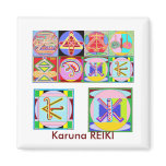 8 PURE Karuna REIKI Signs by Navin Joshi magnets