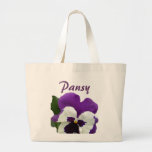 8 Purple White Painted Pansy Bags